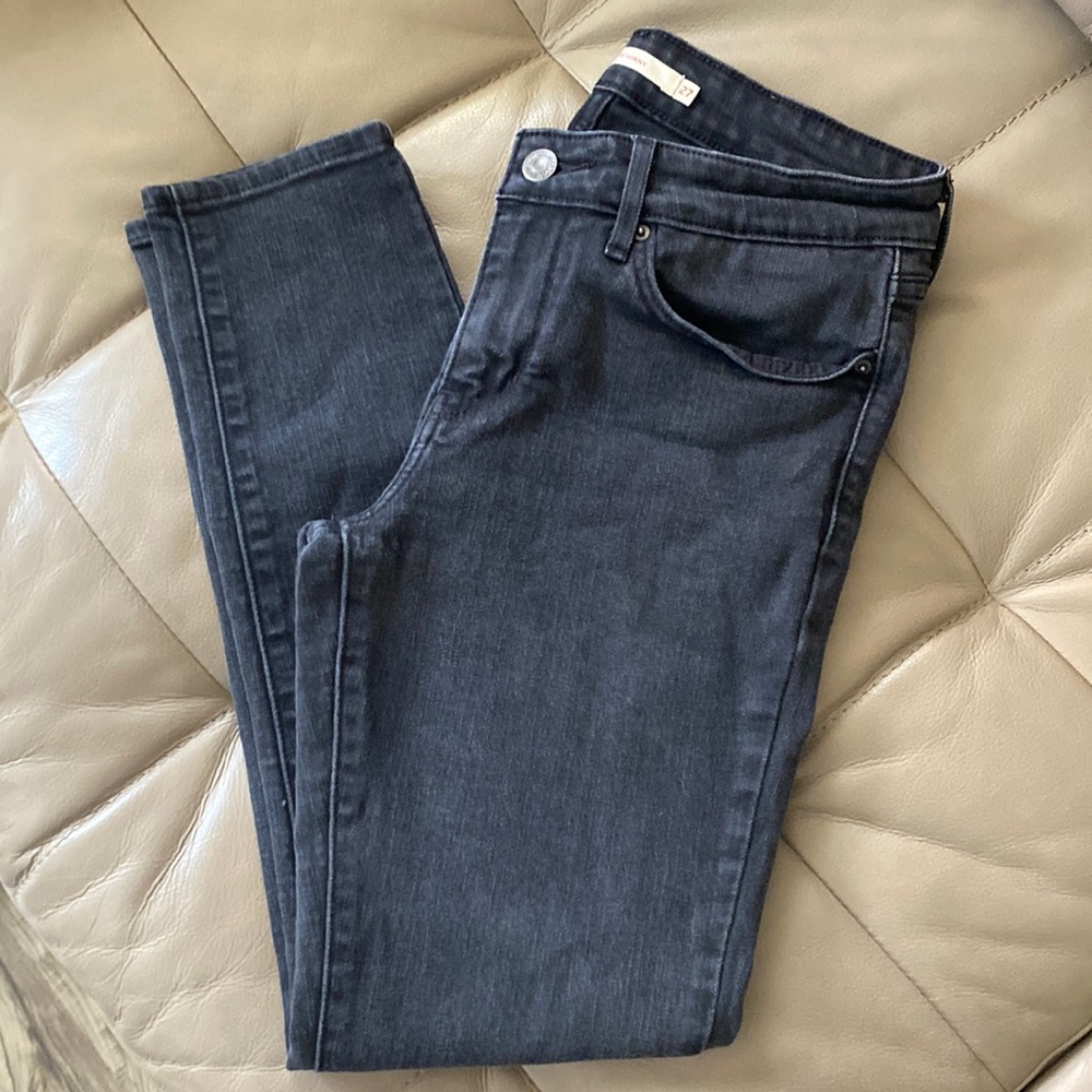 Levis 711 Skinny Size 27  Gray Black Used